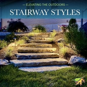 Illuminate Your Outdoors: The Ultimate Guide to Landscape Lighting in St. Louis 1 Custom natural stone stairway with low-voltage landscape lighting installed by Action Landscaping in St. Louis, MO.